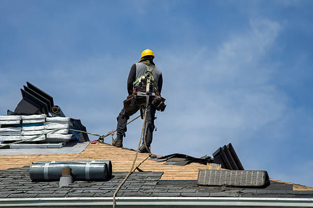Professional Roof Installation technician working in Slate Run, PA